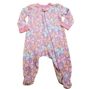 Kidgets butterfly footed pajamas 3-6 mo